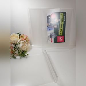 8.5x11 Acrylic Sign Holder 3 Pack Vertical Double-Sided Display. Poster Pamphlet